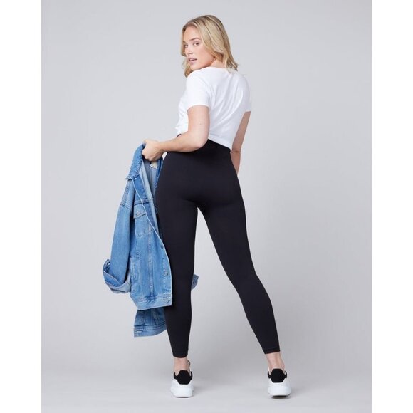Spanx Size Small Black EcoCare High Waisted Seamless Leggings 20346 - Picture 2 of 11